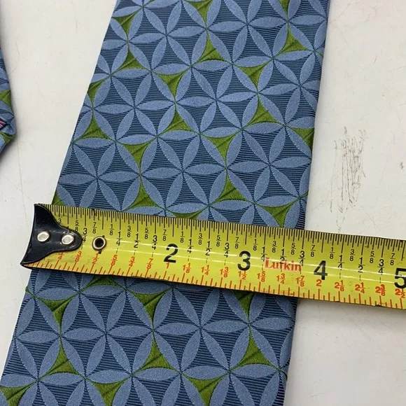Ted Baker London Blue Yellow 100% Silk Tie - Picture 6 of 7